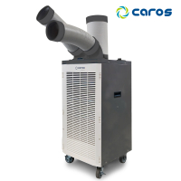 캐로스  2구 이동식에어컨 2,500W 물통/자연배수그레이